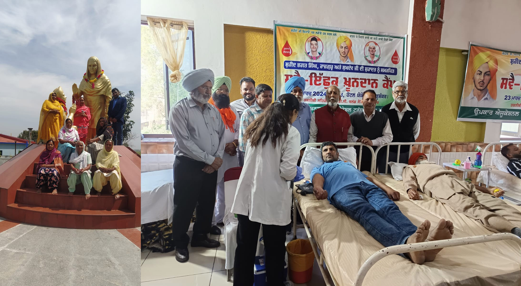 शहीद भगत सिंह के शहीदी दिवस पर उनके पैतृक गांव मोरांवाली स्थित माता विद्यावती स्मारक पर जाकर पुष्प अर्पित किए।